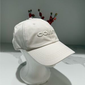 Coach Embroidered Baseball Hat- Chalk